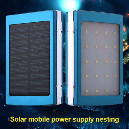 Dual USB Solar Mobile Power Bank Nesting