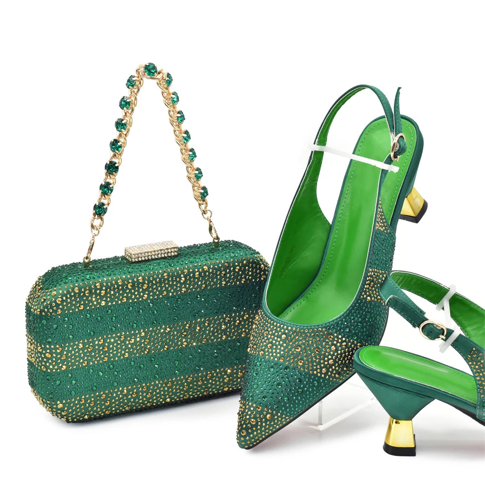 Fashion Women Nigerian Italian Shoes and Bags Set