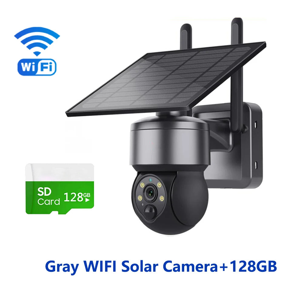 SHIWOJIA WIFI Wireless PTZ Solar Camera 4G SIM 4MP