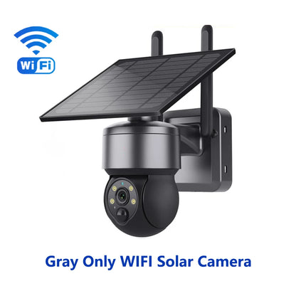 SHIWOJIA WIFI Wireless PTZ Solar Camera 4G SIM 4MP