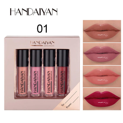 HANDAIYAN 4 PCS Liquid Matte Lipsticks Set Lip gloss