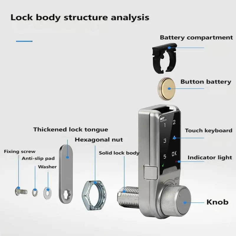 Smart Password Lock for Drawer/File Cabinet/Locker