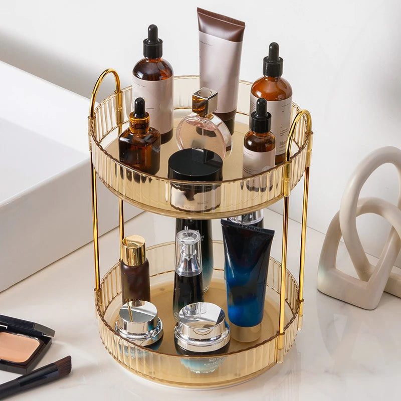 360 Rotating Makeup Organizer for Vanity