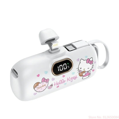 Hot Sanrio Wireless Power Bank Mini Capsule