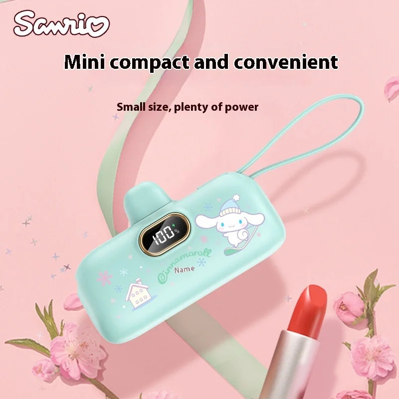 Hot Sanrio Wireless Power Bank Mini Capsule