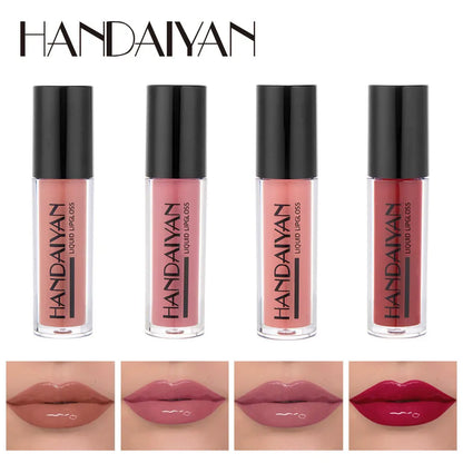 HANDAIYAN 4 PCS Liquid Matte Lipsticks Set Lip gloss