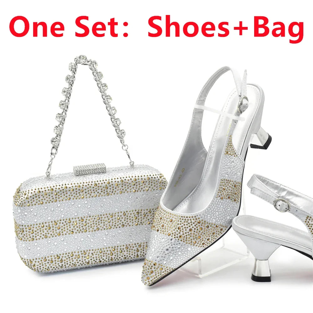 Fashion Women Nigerian Italian Shoes and Bags Set