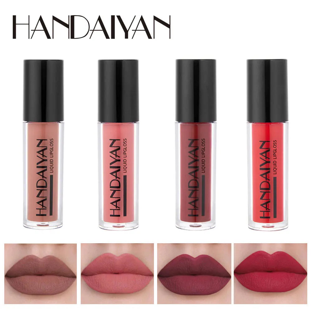 HANDAIYAN 4 PCS Liquid Matte Lipsticks Set Lip gloss