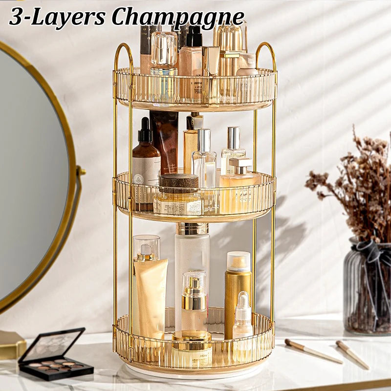 360 Rotating Makeup Organizer for Vanity