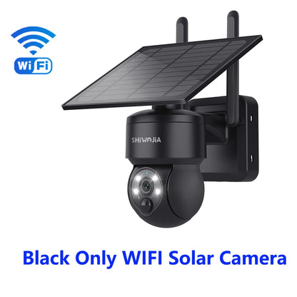 SHIWOJIA WIFI Wireless PTZ Solar Camera 4G SIM 4MP