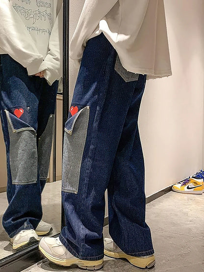 Harajuku Wide Leg Baggy Cargo Jeans Pants