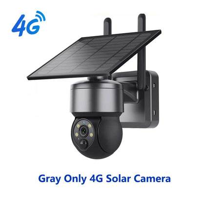 SHIWOJIA WIFI Wireless PTZ Solar Camera 4G SIM 4MP