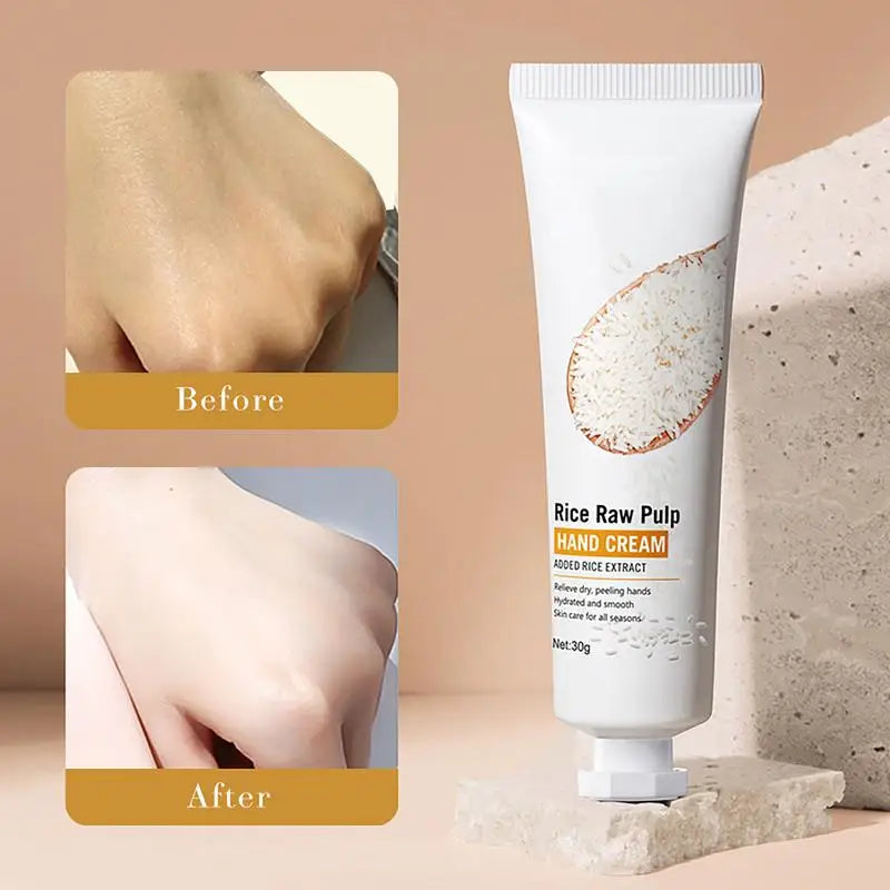 Rice raw pulp hand cream Rejuvenating Hand Cream