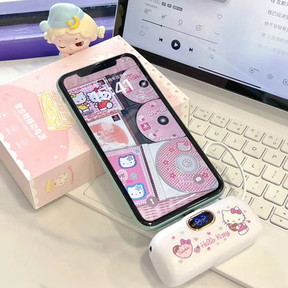 Hot Sanrio Wireless Power Bank Mini Capsule