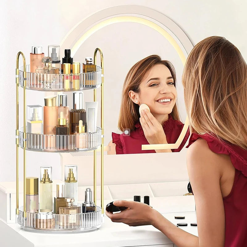 360 Rotating Makeup Organizer for Vanity