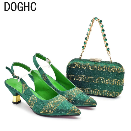 Fashion Women Nigerian Italian Shoes and Bags Set